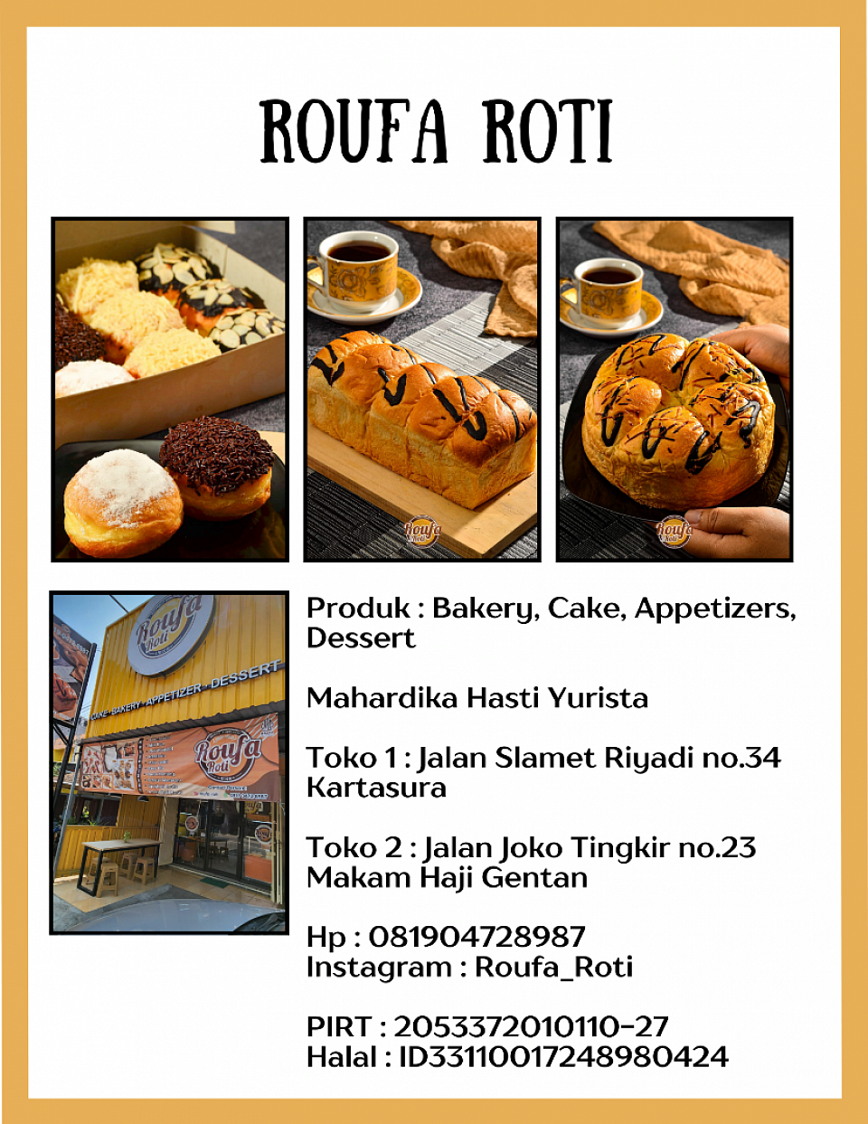 Kuliner Basah Roufa Roti
