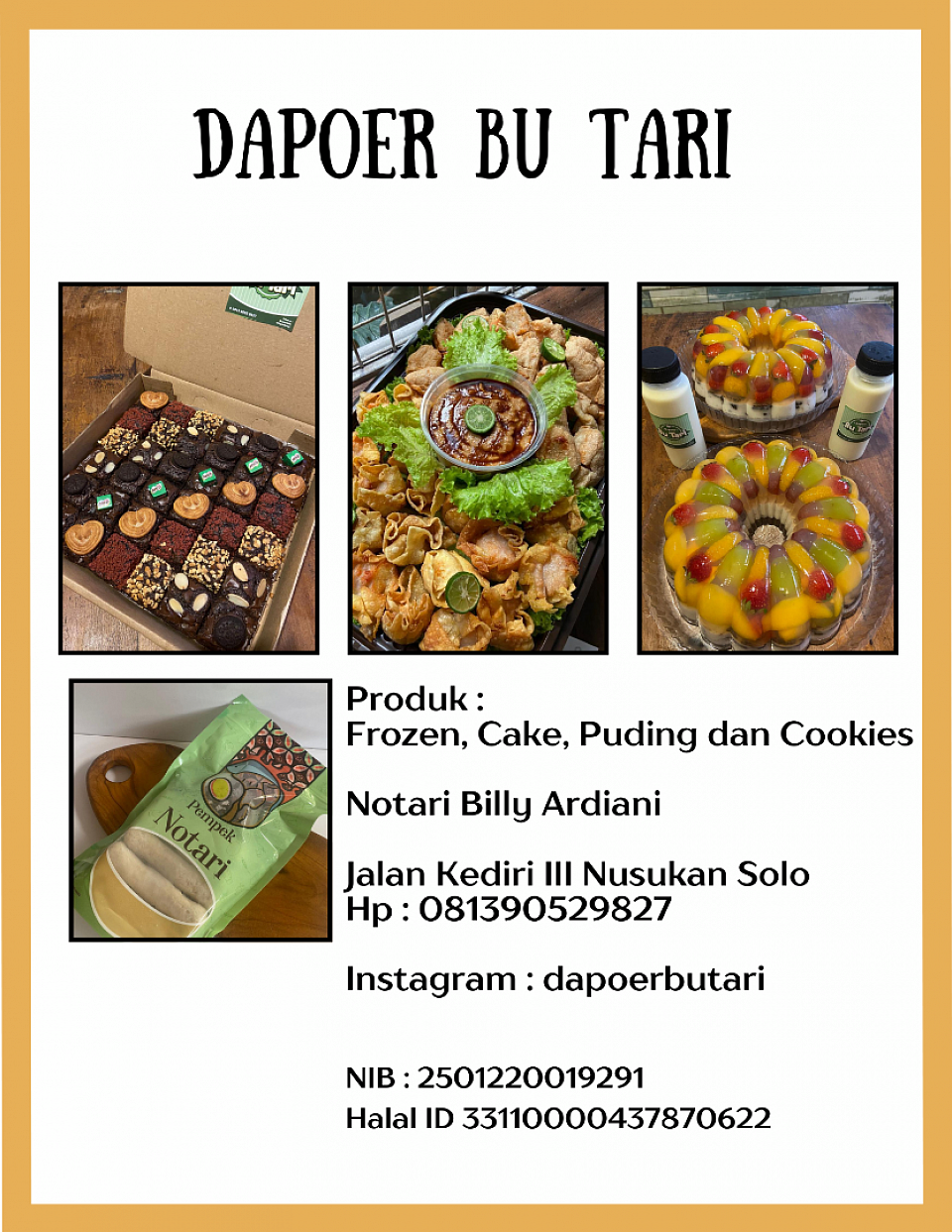 Kuliner Basah Dapoer Bu Tari